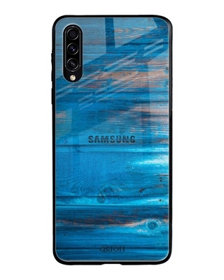 Shop Qrioh Patina Finish Glass case for Samsung Galaxy A30s-Front