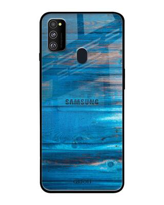 Shop Qrioh Samsung Galaxy M30s Patina Finish Glass Case-Front