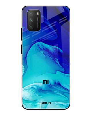 Shop Qrioh Raging Tides Glass Case for Poco M3-Front