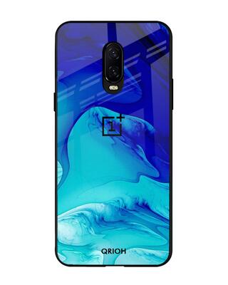Shop Qrioh OnePlus 6T Raging Tides Glass Case-Front