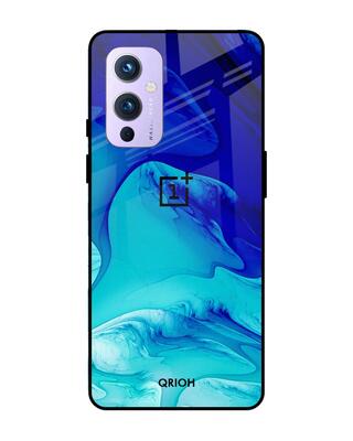 Shop Qrioh OnePlus 9 Raging Tides Glass Case-Front