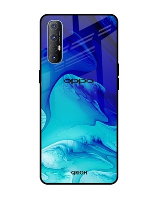 Shop Qrioh Raging Tides Glass Case for Oppo Reno 3 Pro-Front