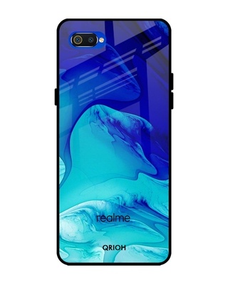 Shop Qrioh Raging Tides Glass Case for Realme C2-Front