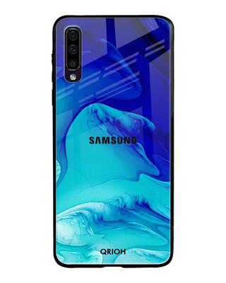 Shop Qrioh Raging Tides Glass Case for Samsung Galaxy A50-Front