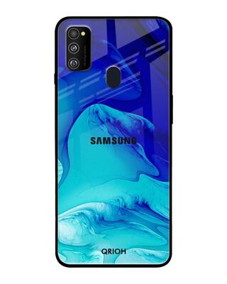Shop Qrioh Samsung Galaxy M30s Raging Tides Glass Case-Front