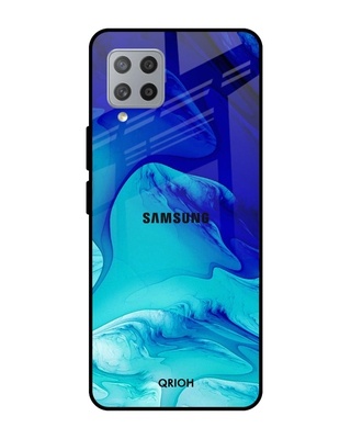 Shop Qrioh Raging Tides Glass Case for Samsung Galaxy M42-Front