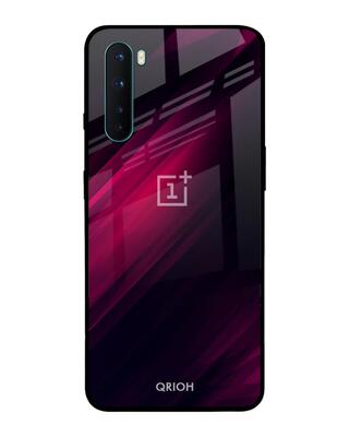 Shop Qrioh Razor Black Glass Case for OnePlus Nord-Front