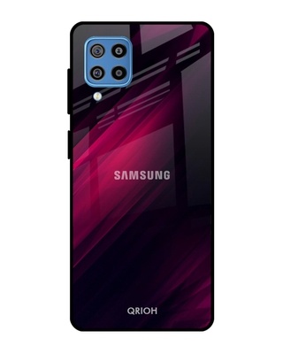 Shop Qrioh Razor Black Glass Case for Samsung Galaxy F22-Front