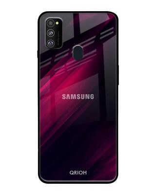 Shop Qrioh Samsung Galaxy M30s Razor Black Glass Case-Front