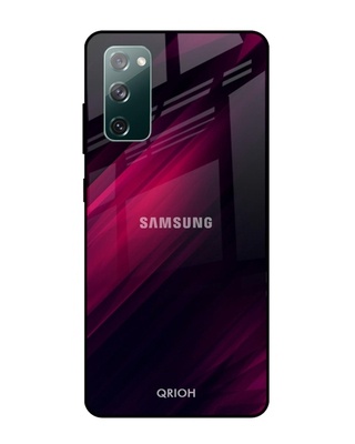 Shop Qrioh Razor Black Glass Case for Samsung Galaxy S20 FE-Front