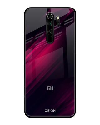 Shop Qrioh Xiaomi Redmi Note 8 Pro Razor Black Glass Case-Front