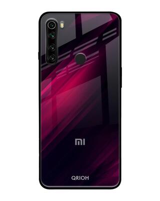 Shop Qrioh Xiaomi Redmi Note 8 Razor Black Glass Case-Front