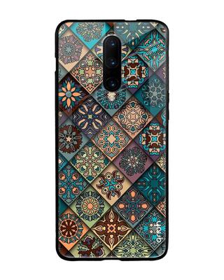 Shop Qrioh OnePlus 7 Pro Retro Art Glass Case-Front