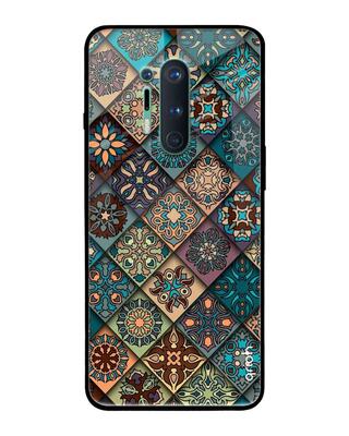 Shop Qrioh OnePlus 8 Pro Retro Art Glass Case-Front