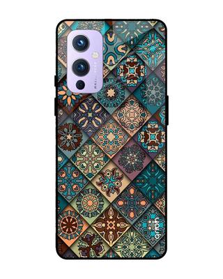 Shop Qrioh OnePlus 9 Retro Art Glass Case-Front