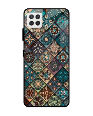 Shop Qrioh Retro Art Glass case for Samsung Galaxy A22-Front