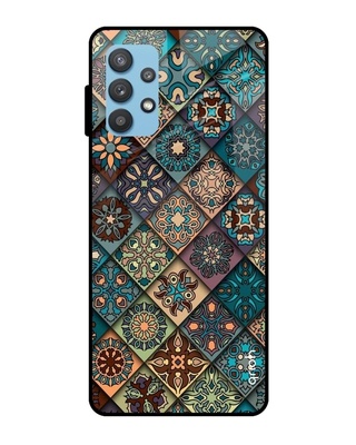 Shop Qrioh Retro Art Glass case for Samsung Galaxy A72-Front