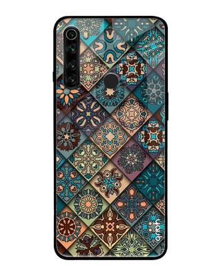 Shop Qrioh Xiaomi Redmi Note 8 Retro Art Glass case-Front