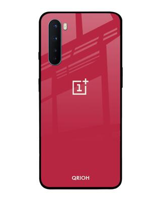 Shop Qrioh Solo Maroon Glass case for OnePlus Nord-Front
