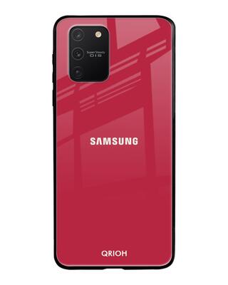 Shop Qrioh Solo Maroon Glass case for Samsung Galaxy S10 lite-Front