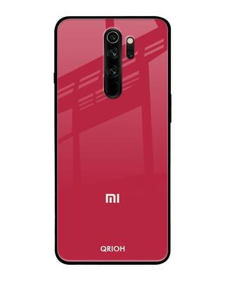 Shop Qrioh Xiaomi Redmi Note 8 Pro Solo Maroon Glass case-Front