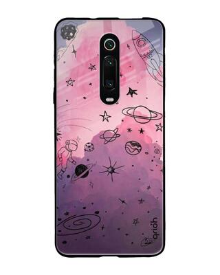 Shop Qrioh Xiaomi Redmi K20 Pro Space Doodles Glass Case-Front