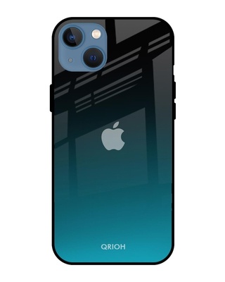 Shop Qrioh Ultramarine Glass Case for iPhone 13 mini-Front