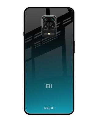 Shop Qrioh Ultramarine Glass Case for Redmi Note 9 Pro-Front
