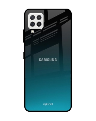 Shop Qrioh Ultramarine Glass Case for Samsung Galaxy A22-Front