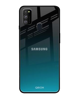 Shop Qrioh Samsung Galaxy M30s Ultramarine Glass Case-Front