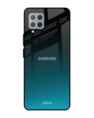 Shop Qrioh Ultramarine Glass Case for Samsung Galaxy M42-Front