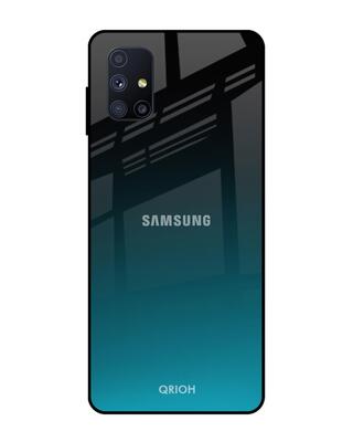 Shop Qrioh Samsung Galaxy M51 Ultramarine Glass Case-Front