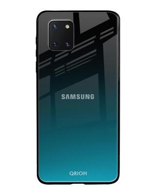 Shop Qrioh Ultramarine Glass Case for Samsung Galaxy Note 10 lite-Front