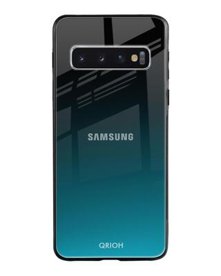 Shop Qrioh Ultramarine Glass Case for Samsung Galaxy S10-Front