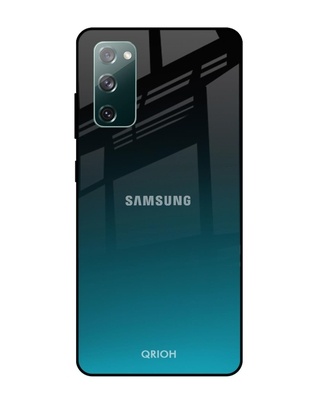 Shop Ultramarine Samsung Galaxy S20 Fe Premium Glass Case (Gorilla Glass & Shockproof Anti-Slip Silicone)-Front