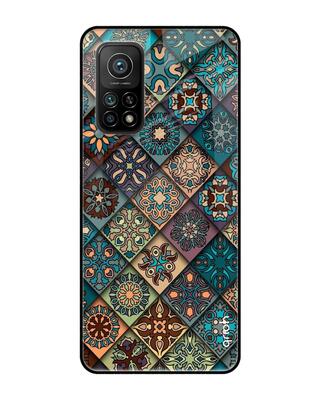 Shop Qrioh Retro Art Glass Case for Xiaomi Mi 10T-Front