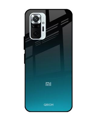 Shop Qrioh Ultramarine Glass Case for Xiaomi Redmi Note 10 Pro Max-Front