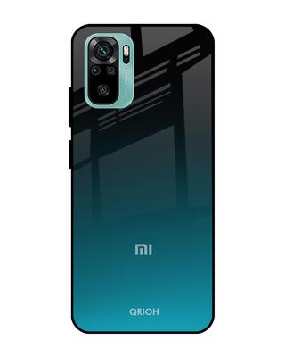 Shop Qrioh Ultramarine Glass Case for Xiaomi Redmi Note 10S-Front