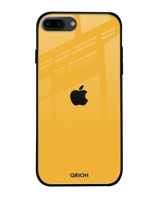 Shop Qrioh Yellow Premium Glass Cover for (Apple iPhone 7 Plus)-Front