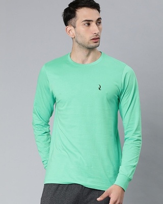 Shop Quarantine Green Solid T-Shirt-Front