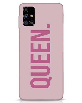 Shop Queen Pink Samsung Galaxy M31s Mobile Covers-Front
