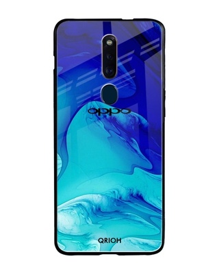 Shop Raging Tides Printed Premium Glass Cover for Oppo F11 Pro (Shock Proof, Lightweight)-Front