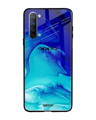 Shop Raging Tides Printed Premium Glass Cover for Oppo Reno 3 (Shock Proof, Lightweight)-Front