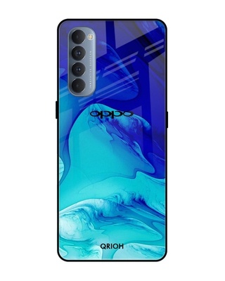 Shop Raging Tides Printed Premium Glass Cover for Oppo Reno 4 Pro (Shock Proof, Lightweight)-Front