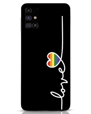 Shop Rainbow Love Samsung Galaxy M31s Mobile Cover-Front