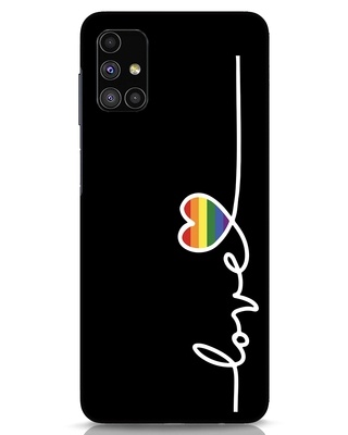 Shop Rainbow Love Samsung Galaxy M51 Mobile Cover-Front
