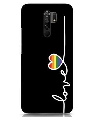 Shop Rainbow Love Xiaomi Redmi 9 Prime Mobile Cover-Front