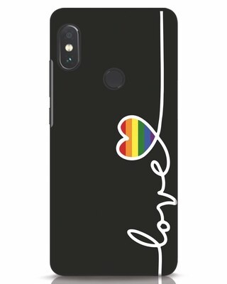 Shop Rainbow Love Xiaomi Redmi Note 5 Pro Mobile Cover-Front