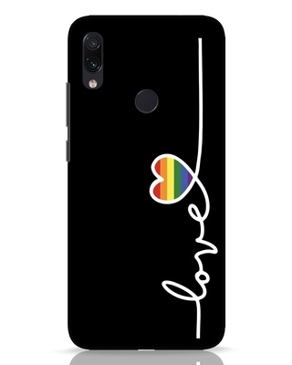 Shop Rainbow Love Xiaomi Redmi Note 7 Pro Mobile Cover-Front