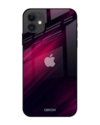 Shop Black-Red Iphone 12 Mini Razor Premium Glass Case (Gorilla Glass & Shockproof Anti-Slip Silicone)-Front